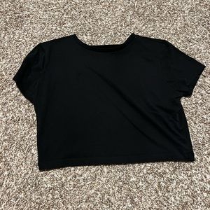 Black crop top